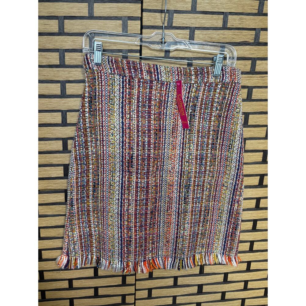 Catherine Malandrino Multi Color Tweed Skirt‎ Size 2P